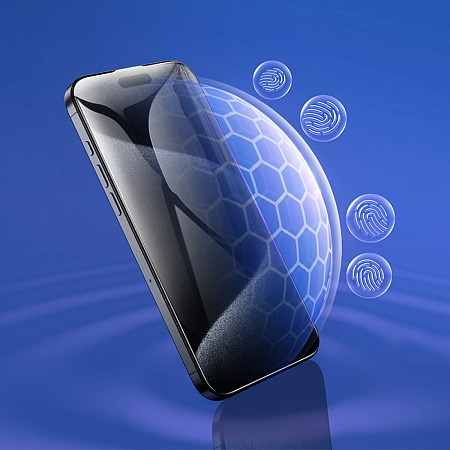 Защитное стекло для iPhone 15 Pro Max, A777, HOCO, HD, рамка черная