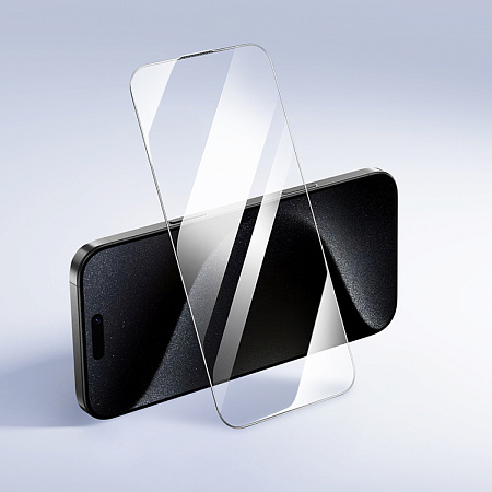 Защитное стекло для iPhone 15 Pro Max, A777, HOCO, HD, рамка черная