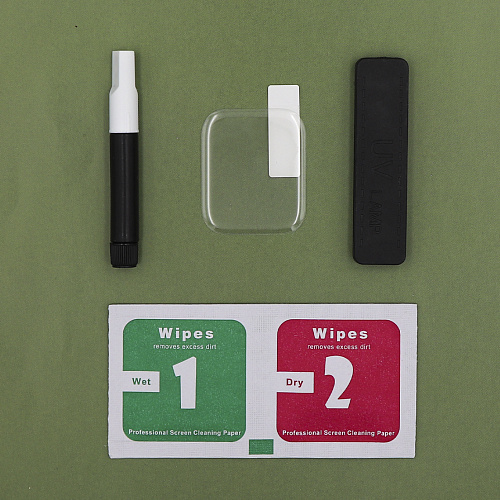 Защитное стекло на Apple Watch, 44mm, ультрафиолет, прозрачное, X-CASE