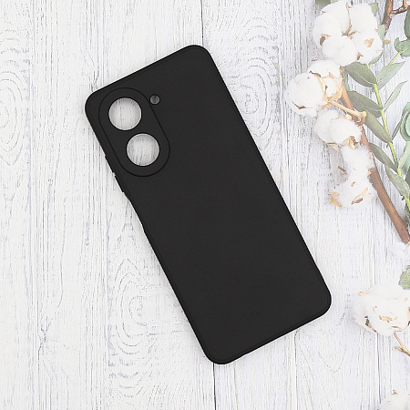 Чехол силиконовый для Xiaomi Redmi A5 (4G), с микрофиброй внутри, с защитой камеры, X-CASE, черный