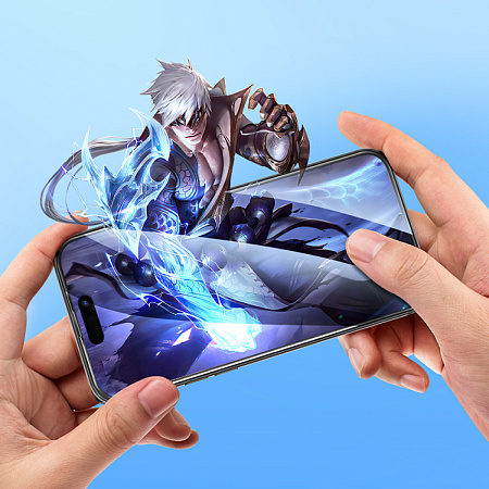 Защитное стекло для iPhone 14 Pro Max, G14, HOCO, Guardian shield series full-screen HD tempered glass, черное