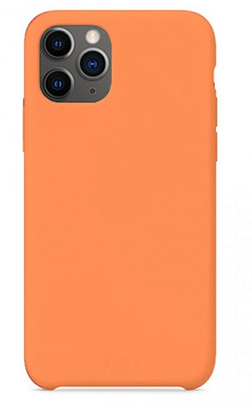 Чехол - накладка для iPhone 11, Silicon Case, абрикосовый
