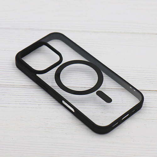 Чехол силиконовый для iPhone 16 Pro Max, Магнитный (MagSafe), X-CASE, черный