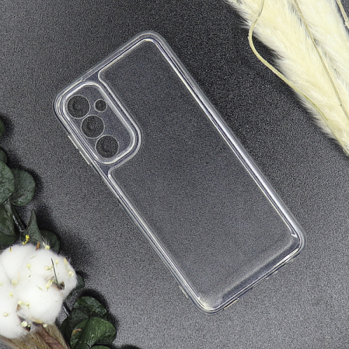 Чехол силиконовый для Samsung Galaxy M34 (5G), с защитой камеры, X-CASE, прозрачный