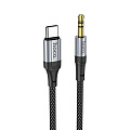 AUX Audio кабель 3,5 мм на Type-C, UPA26, HOCO, черный