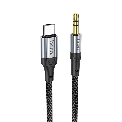 AUX Audio кабель 3,5 мм на Type-C, UPA26, HOCO, черный