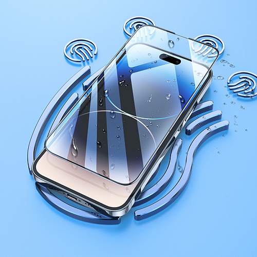 Защитное стекло для iPhone 14 Pro Max, G16, HOCO, Guardian shield serie, черное