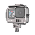 Чехол для GoPro HERO 13/12/11/10/9, алюминиевый, для дайвинга 40 м погружение, вакуумный, PULUZ