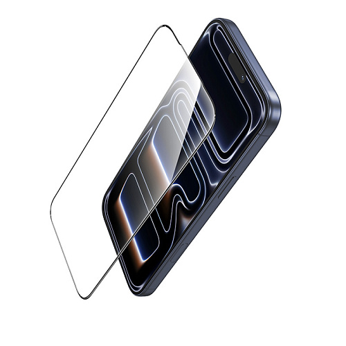 Защитное стекло для iPhone 17 Pro, A777, HOCO, HD, рамка черная