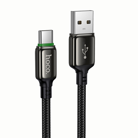 USB Кабель Type-C, HOCO, X127, 1м, оплетка, черный