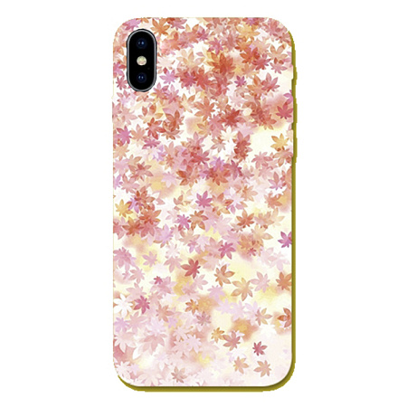 Чехол силиконовый для iPhone X/XS, HOCO, с дизайном листья