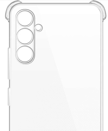 Чехол силиконовый для Samsung Galaxy A14 (4G/5G), усиленные края, с защитой камеры, X-CASE, прозрачный