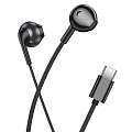 Проводные наушники M115, с микрофоном, Type-C, HOCO, черный