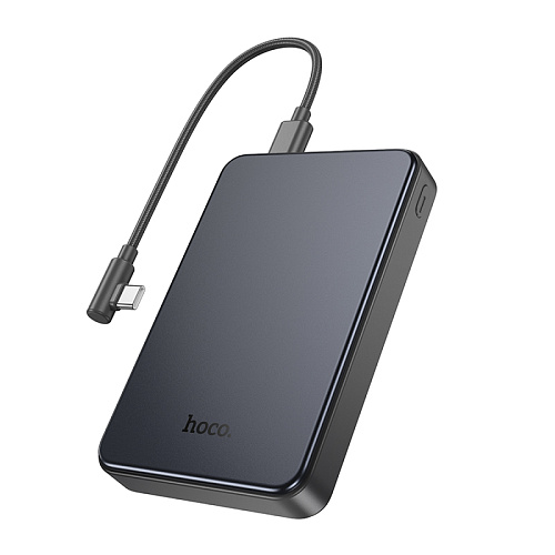 Универсальный Доп. Аккумулятор 10000mAh, J170, HOCO, выход: 1 USB (22.5), 1 PD (20W), с кабелем Type-C to Type-C, черный