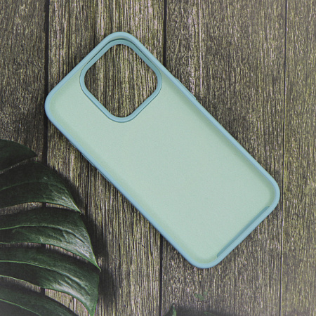 Чехол-накладка для iPhone 15 Pro, Silicon Case, магнитный (MagSafe), без лого, X-CASE, бирюзовый