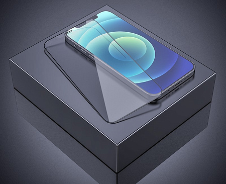 Защитное стекло на iPhone 12 Pro Max (6.7) A28, HOCO, Full screen matte super clear anti-fingerprint, черное
