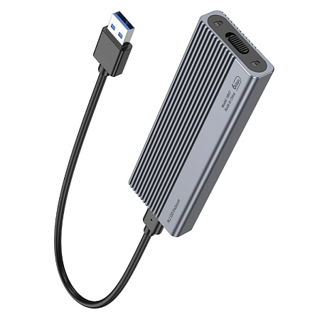 Внешний бокс для диска M.2 SSD USB 3.1/6Gbps, HB47, черный