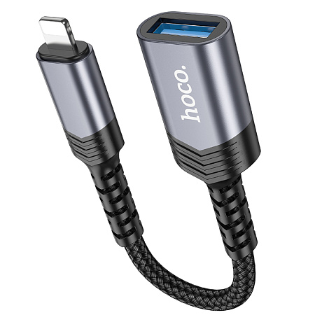 Переходник с Lightning (папа) на USB-A (мама), HOCO, UA24