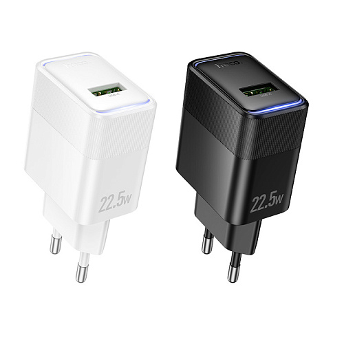 Сетевое зарядное устройство, 1 USB 3.0 QC 22.5W (CS111A), HOCO, черный