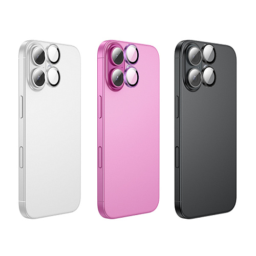 Защитное стекло для iPhone 16/16 Plus, V12 Plus, HOCO, на заднюю камеру, черный