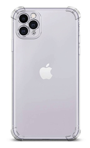 Чехол силиконовый для iPhone 11 Pro (5.8), усиленные края, микс, X-CASE, прозрачный