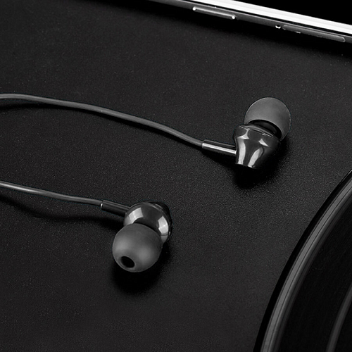 Проводные наушники M14 Universal Earphone, вакуумные с микрофоном, HOCO, черные