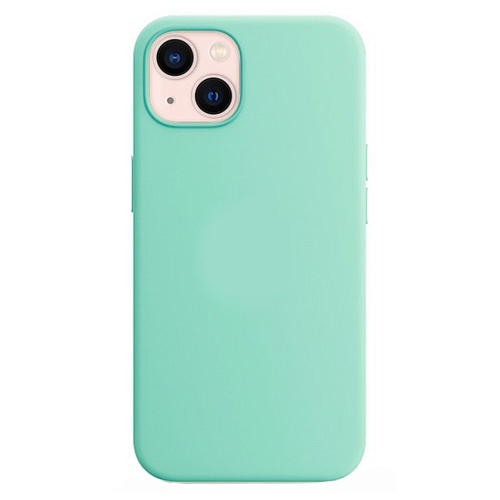 Чехол-накладка для iPhone 14, Silicon Case, без лого, бирюзовый