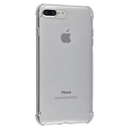 Чехол силиконовый для iPhone 7 Plus/8 Plus, усиленные края, с защитой камеры, микс, X-CASE, прозрачный