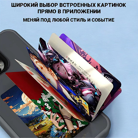 Чехол-накладка для iPhone 16 Pro Max, с экраном, без лого, X-CASE, черный