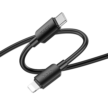 Кабель Lightning to Type-C (PD), HOCO, X96, 1M, силиконовый, черный