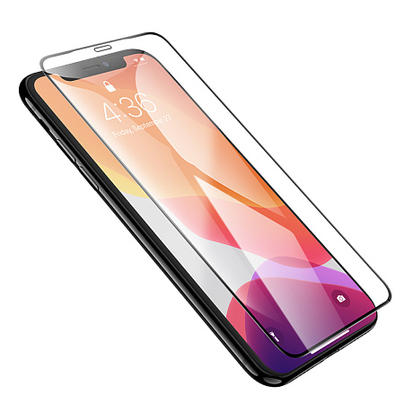 Защитное стекло на iPhone XS Max/11 Pro Max (A777), HOCO, HD, черное