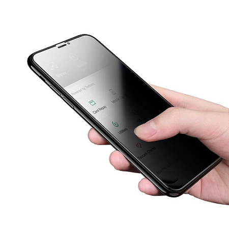Защитное стекло на iPhone X/XS/11 Pro (A13), HOCO, Shatterproof edges Anty-SPY, glass черное