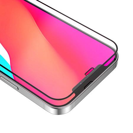 Защитное стекло на iPhone 12 (6.1)/12 Pro (6.1) G7, HOCO, Full screen HD tempered glass, черное