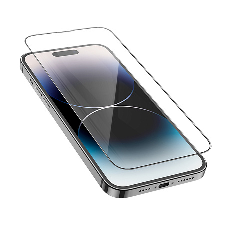    iPhone 14 Pro Max, G14, HOCO, Guardian shield series full-screen HD tempered glass, 