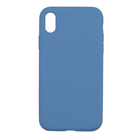 Чехол - накладка для iPhone XR, Silicon Case, без лого, голубой