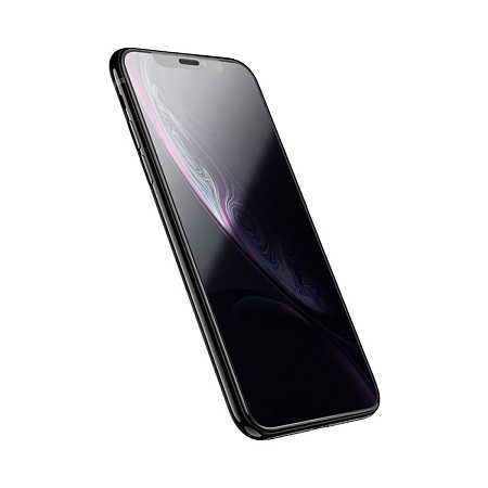 Защитное стекло на iPhone XS Max/11 Pro Max (G1), Flash attach full screen, черное