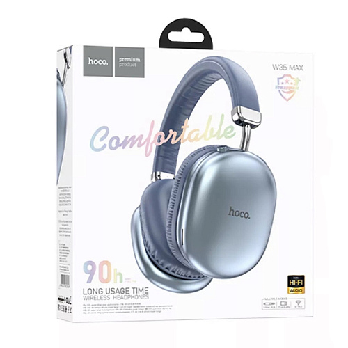 Беспроводные наушники W35 Max, HOCO, синий