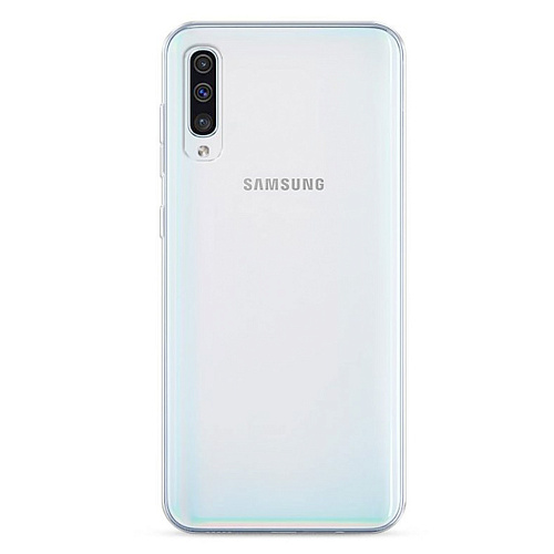Чехол силиконовый для Samsung Galaxy A50/А30S/A50S (2019), с защитой камеры, X-CASE, прозрачный