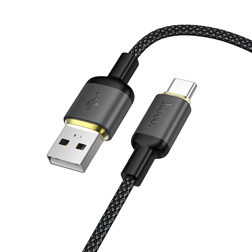 USB Кабель Type-C, HOCO, X128, 1м, черный