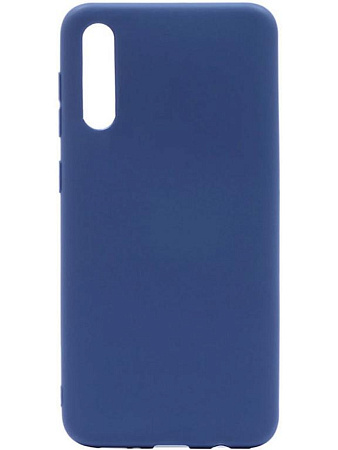 Чехол силиконовый для Samsung Galaxy A70/A70S,  Silicone case, синий
