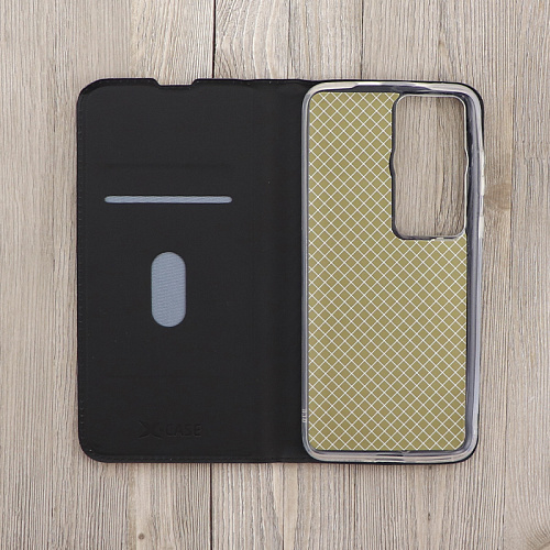 Чехол-книжка для Huawei P60/P60 PRO, X-CASE, боковой, черный