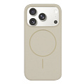 Чехол-накладка для iPhone 17 Pro Max, Silicon Case, магнитный (MagSafe), без лого, X-CASE, бежевый