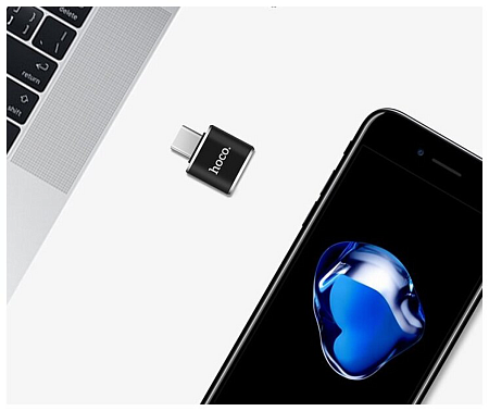 Переходник OTG Type-C на USB, UA5, HOCO
