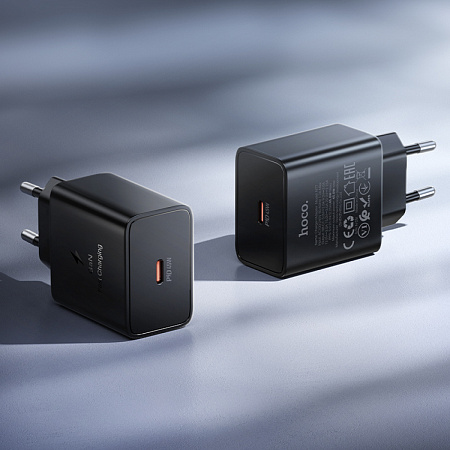 Сетевое зарядное устройство, 1 PD 45W (N77), HOCO, черный