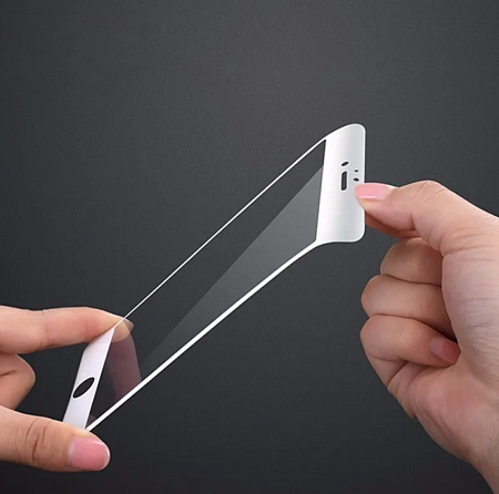 Защитное стекло на Samsung J330FN, Galaxy J3 (2017), 3D Fiber, белый, X-CASE