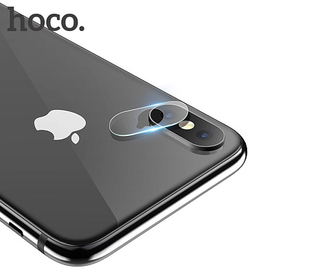 Защитное стекло на iPhone X/Xs/Xs Max (V11) 2в1, HOCO, на заднюю камеру