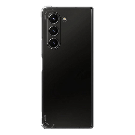Чехол-накладка для Samsung Galaxy Z Fold 5, усиленные края, X-CASE, прозрачный