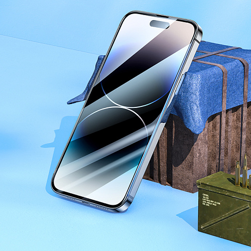 Защитное стекло для iPhone 14 Pro Max, G16, HOCO, Guardian shield serie, черное