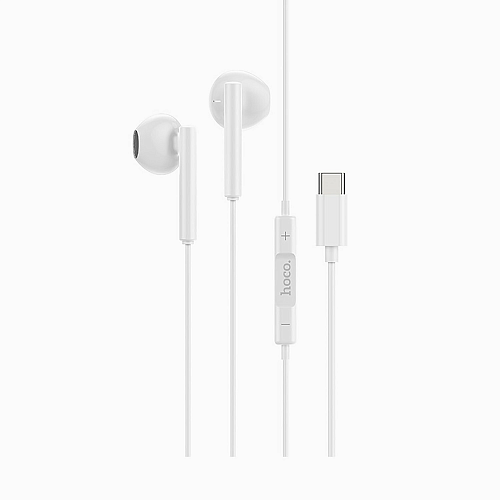 Проводные наушники M65, Type-C Special sound, HOCO, белые