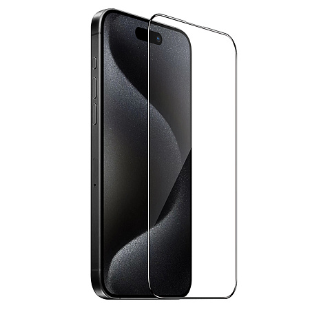 Защитное стекло для iPhone 16 Pro, G18, HOCO, Shield full screen HD tempered glass, черное